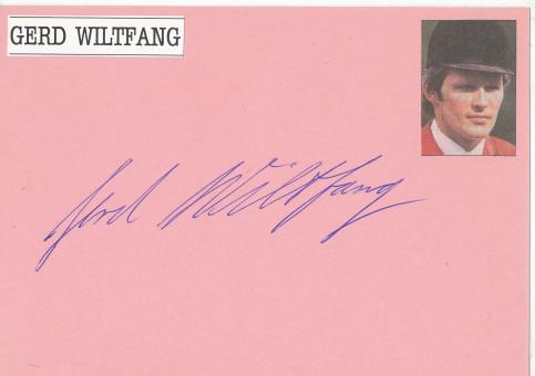 Gerd Wiltfang † 1997  Reiten  Autogramm Karte original signiert 