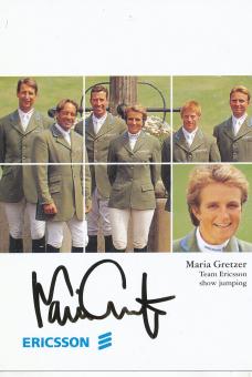 Maria Gretzer   Reiten  Autogrammkarte original signiert 