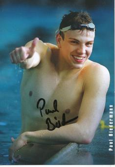 Paul Biedermann  Schwimmen  Autogrammkarte original signiert 
