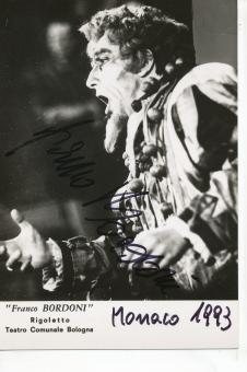 Franco Bordini  Oper  Klassik  Musik Autogramm Foto  original signiert 