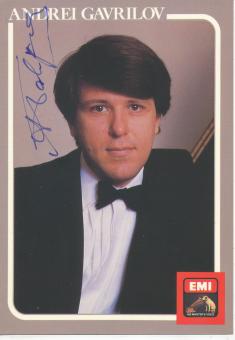 Andrei Gavrilov  Rußland  Pianist  Klassik  Musik Autogrammkarte original signiert 