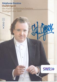 Stephane Deneve  Frankreich  Dirigent Klassik  Musik Autogrammkarte original signiert 