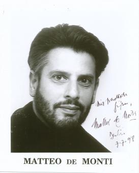 Matteo De Monti  Oper  Klassik  Musik Autogramm Foto  original signiert 