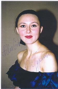 Olga Guriakowa  Rußland  Oper  Klassik  Musik Autogramm Blatt  original signiert 