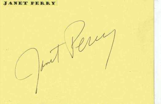 Janet Perry  USA  Oper  Klassik  Musik Autogramm Karte  original signiert 