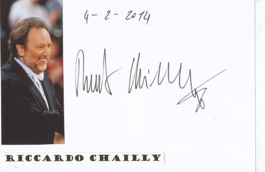 Riccardo Chailly  Dirigent  Klassik  Musik Autogramm Karte  original signiert 