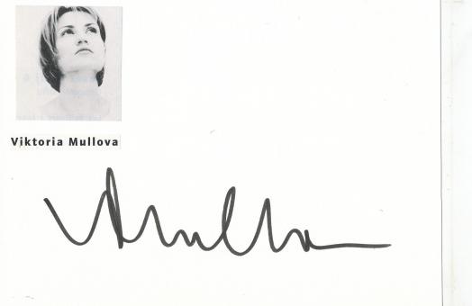 Viktoria Mullova  Oper  Klassik  Musik Autogramm Karte  original signiert 