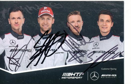 Asch & Hohenadel & Baumann & Mücke   Mercedes  Auto Motorsport  Autogrammkarte  original signiert 