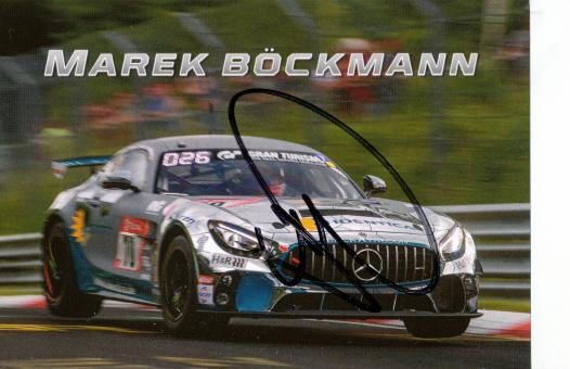 Marek Böckmann  Mercedes  Auto Motorsport  Autogrammkarte  original signiert 