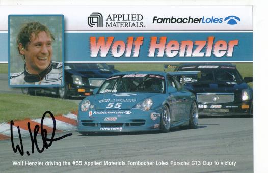 Wolf Henzler  Porsche  Auto Motorsport  Autogrammkarte  original signiert 