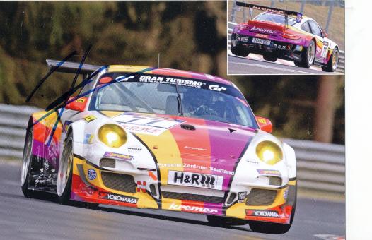Wolfgang Kaufmann  Porsche  Auto Motorsport  Autogrammkarte  original signiert 