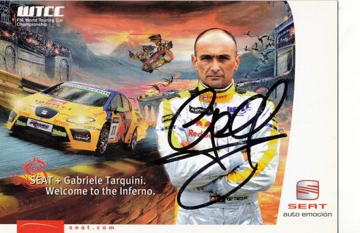 Gabriele Tarquini  Seat  Auto Motorsport  Autogrammkarte  original signiert 