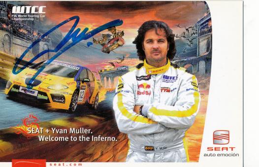 Yvan Muller  Seat  Auto Motorsport  Autogrammkarte  original signiert 