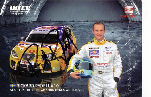 Rickard Rydell  Seat  Auto Motorsport  Autogrammkarte  original signiert 