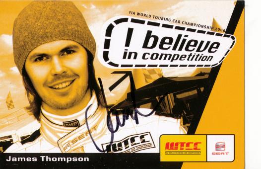 James Thompson  Seat  Auto Motorsport  Autogrammkarte  original signiert 