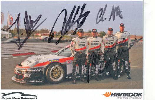 Alzen Motorsport Team  Auto Motorsport  Autogrammkarte  original signiert 