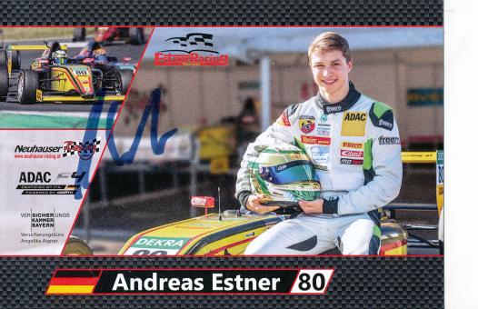 Andreas Estner   Motorsport Team  Auto Motorsport  Autogrammkarte  original signiert 
