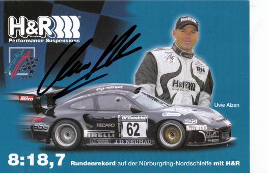 Uwe Alzen   Auto Motorsport  Autogrammkarte  original signiert 