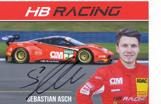 Sebastian Asch  Ferrari   Auto Motorsport  Autogrammkarte  original signiert 