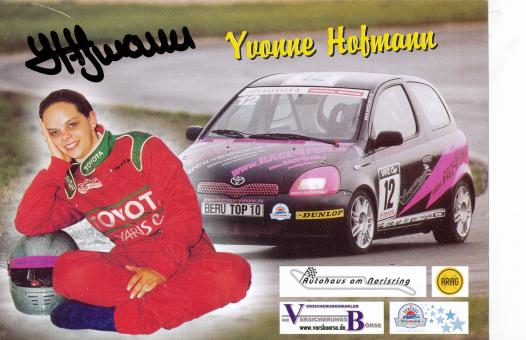 Yvonne Hofmann   Auto Motorsport  Autogrammkarte  original signiert 