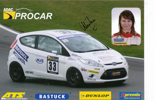 Ulrike Krafft  Ford   Auto Motorsport  Autogrammkarte  original signiert 