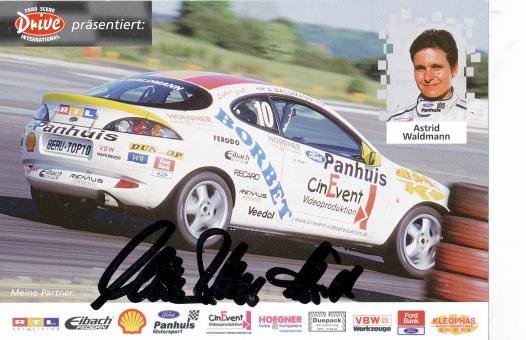 Astrid Waldmann  Auto Motorsport  Autogrammkarte  original signiert 