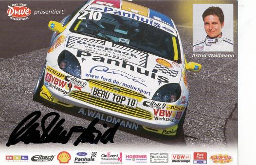 Astrid Waldmann  Auto Motorsport  Autogrammkarte  original signiert 