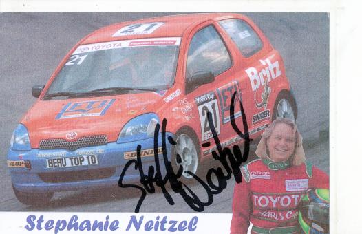 Stephanie Neitzel  Auto Motorsport  Autogrammkarte  original signiert 