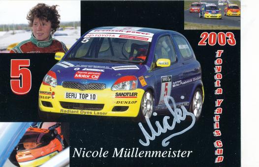 Nicole Müllenmeister  Auto Motorsport  Autogrammkarte  original signiert 