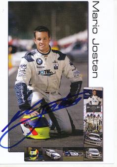 Mario Josten  BMW  Auto Motorsport  Autogrammkarte  original signiert 
