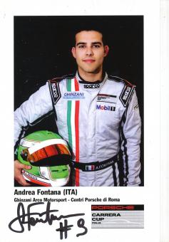 Andrea Fontana  Porsche  Auto Motorsport  Autogrammkarte  original signiert 