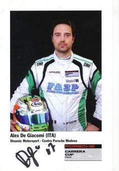 Alex De Giacomi  Porsche  Auto Motorsport  Autogrammkarte  original signiert 