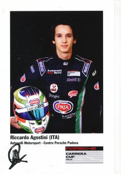 Riccardo Agostini  Porsche  Auto Motorsport  Autogrammkarte  original signiert 