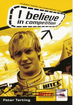 Peter Terting  Seat  Auto Motorsport  Autogrammkarte  original signiert 