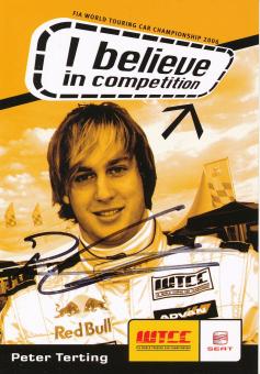 Peter Terting  Seat  Auto Motorsport  Autogrammkarte  original signiert 