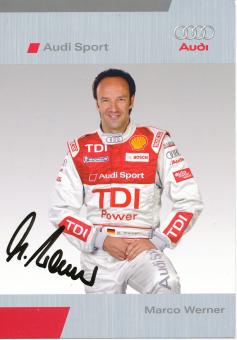 Marco Werner  Audi  Auto Motorsport  Autogrammkarte  original signiert 
