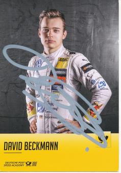 David Beckmann  VW  Auto Motorsport  Autogrammkarte  original signiert 