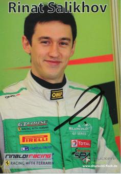 Rinat Salikhov  Ferrari  Auto Motorsport  Autogrammkarte  original signiert 