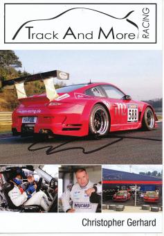 Christopher Gerhard  Auto Motorsport  Autogrammkarte  original signiert 