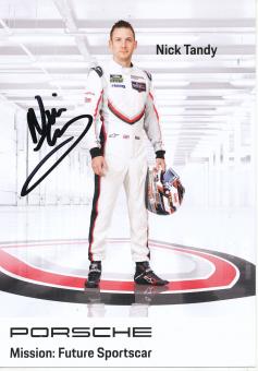 Nick Tandy  Porsche  Auto Motorsport  Autogrammkarte  original signiert 