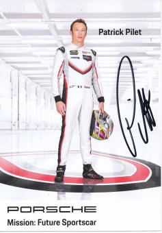 Patrick Pilet  Porsche  Auto Motorsport  Autogrammkarte  original signiert 