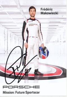 Frederic Makowiecki  Porsche  Auto Motorsport  Autogrammkarte  original signiert 