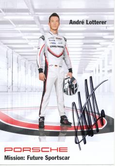 Andre Lotterer  Porsche  Auto Motorsport  Autogrammkarte  original signiert 