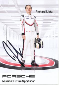 Richard Lietz  Porsche  Auto Motorsport  Autogrammkarte  original signiert 