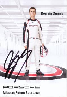 Romain Dumas  Porsche  Auto Motorsport  Autogrammkarte  original signiert 