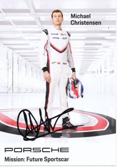 Michael Christensen  Porsche  Auto Motorsport  Autogrammkarte  original signiert 