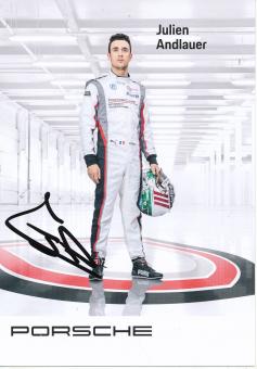 Julien Andlauer  Porsche  Auto Motorsport  Autogrammkarte  original signiert 