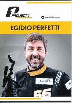 Egidio Perfetti  Auto Motorsport  Autogrammkarte  original signiert 