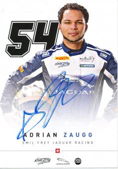 Adrian Zaugg  Jaguar  Auto Motorsport  Autogrammkarte  original signiert 