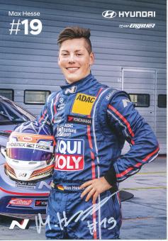 Max Hesse  Hyundai  Auto Motorsport  Autogrammkarte  original signiert 